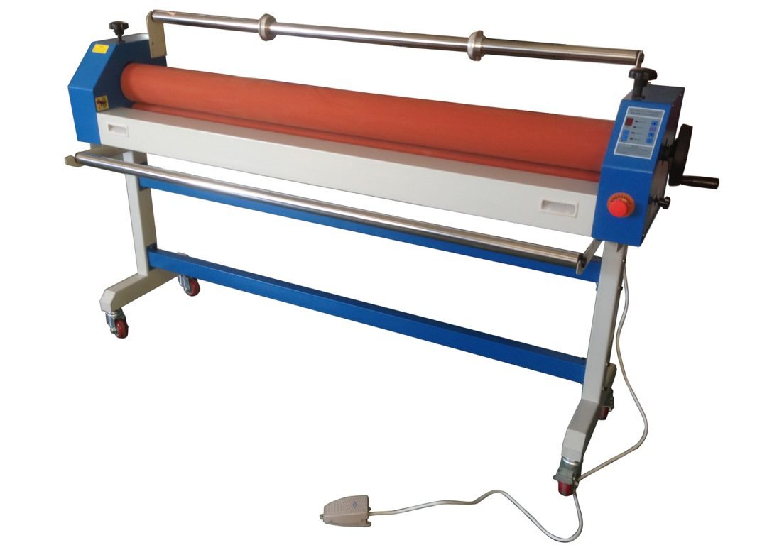 Wide Format Cold Roll Laminator – 1400mm / 55″ (with media roll holder